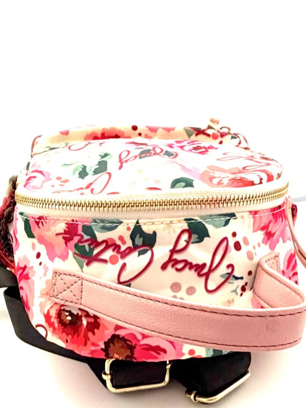 Juicy Couture "Pick Ur Petal" Mini Backpack In Cream With Floral Print - Picture 4 of 14
